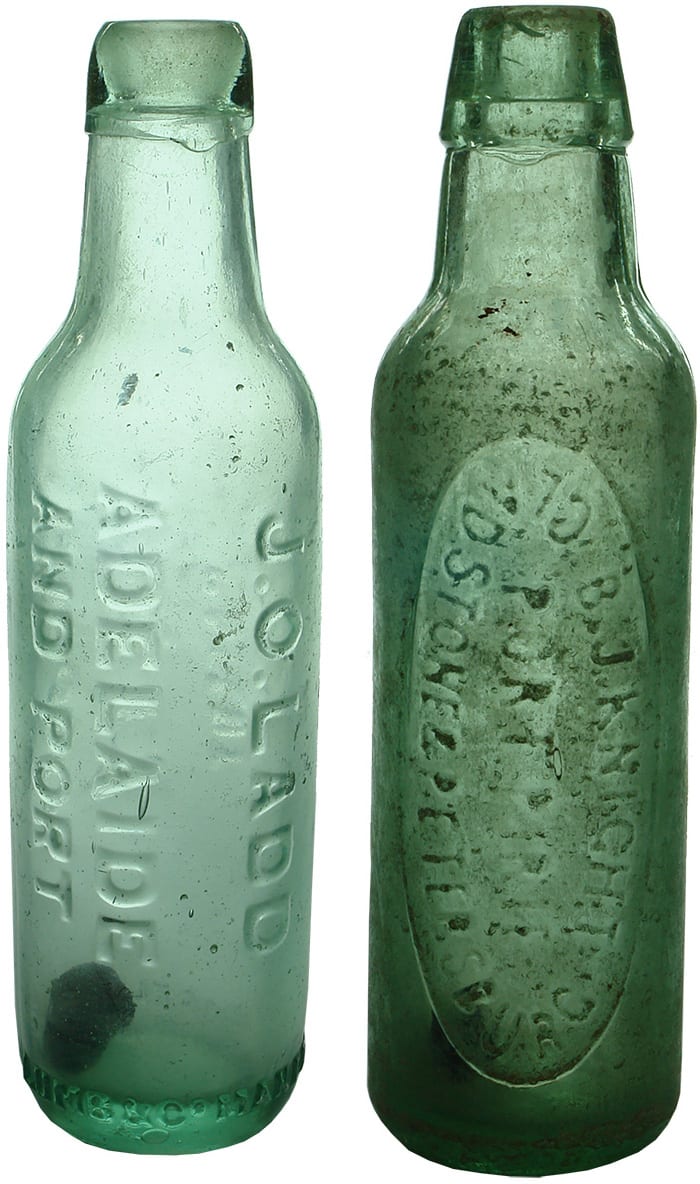 Ladd Knight Antique Lamont Patent Bottles