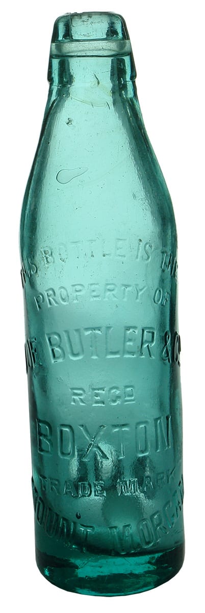 Butler Boxton Mount Morgan Antique Patent Bottle