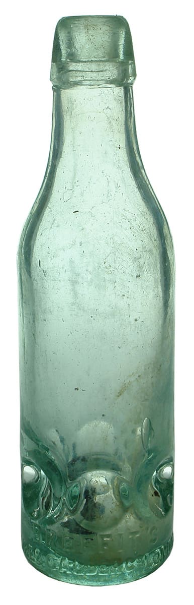 Breffit's Aire Calder London Patent Soft Drink Bottle