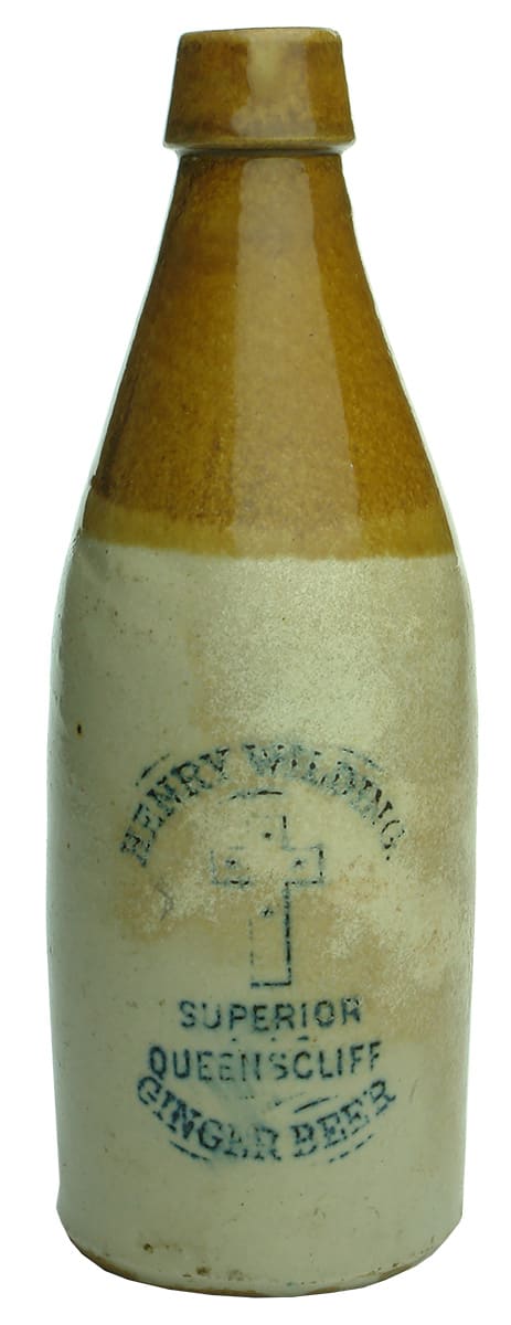 Henry Wilding Queenscliff Stone Ginger Beer Bottle