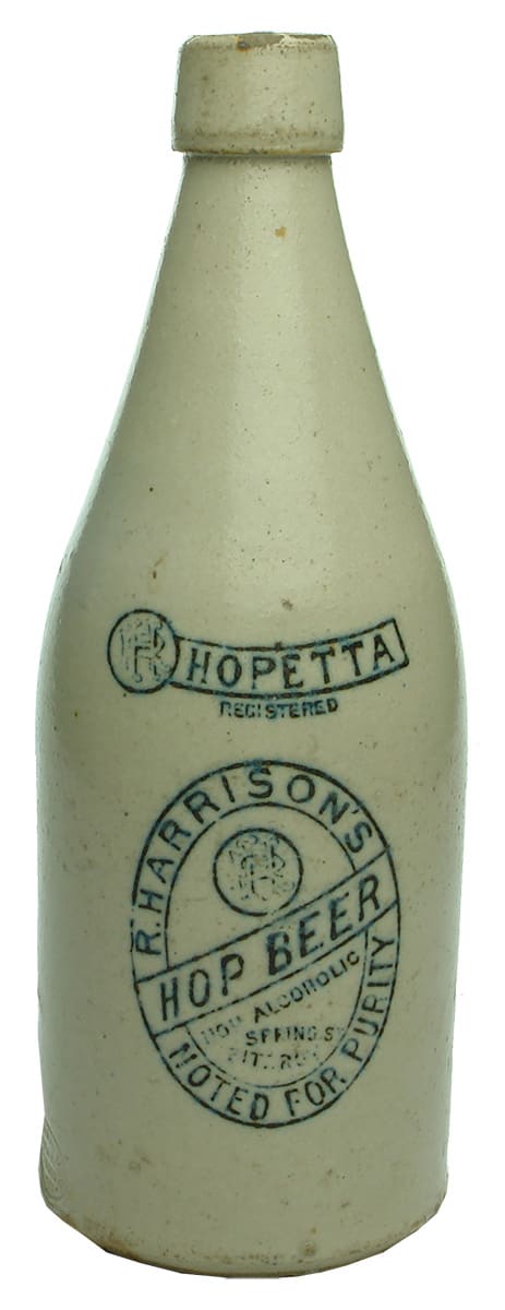 Hopetta Harrison Stoneware Ginger Beer Bottle