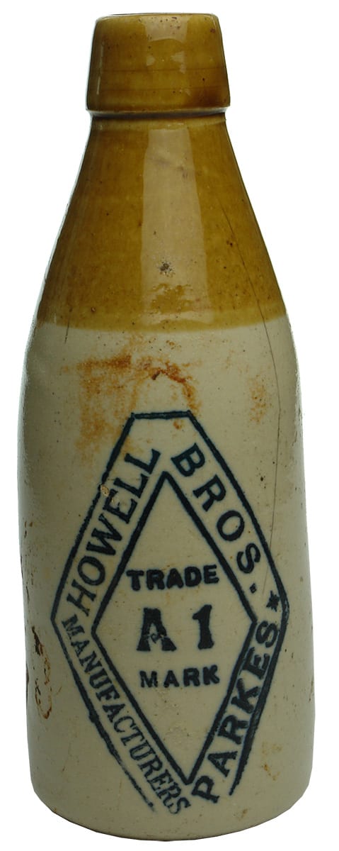 Howell Bros Parkes A1 Ginger Beer Bottle