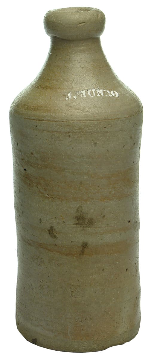 Munro Impressed Stoneware Convict Ginger Beer Bottle