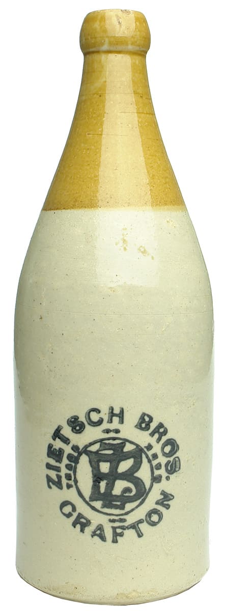 Zietsch Bros Grafton Stone Ginger Beer Bottle