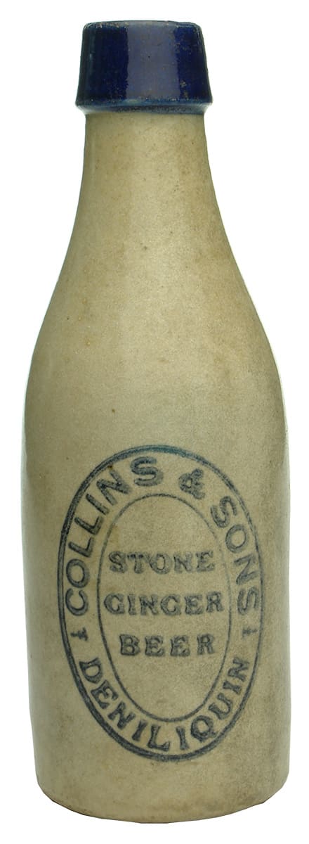 Collins Deniliquin Stone Ginger Beer Bottle