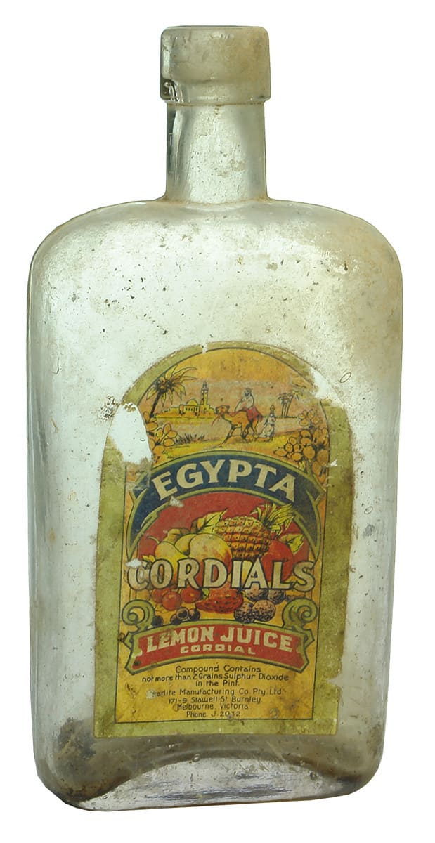 Egypta Cordials Labelled Small Bottle