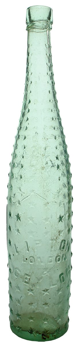 Lipton London Ceylon Antique Cordial bottle