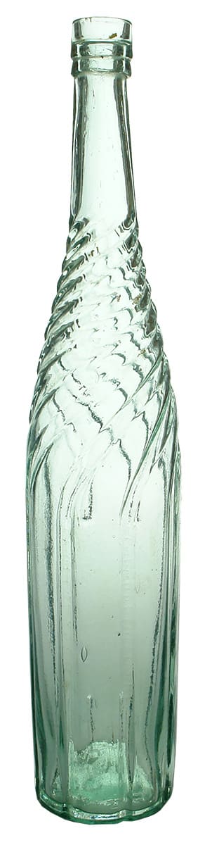 Swirled neck antique Cordial Bottle