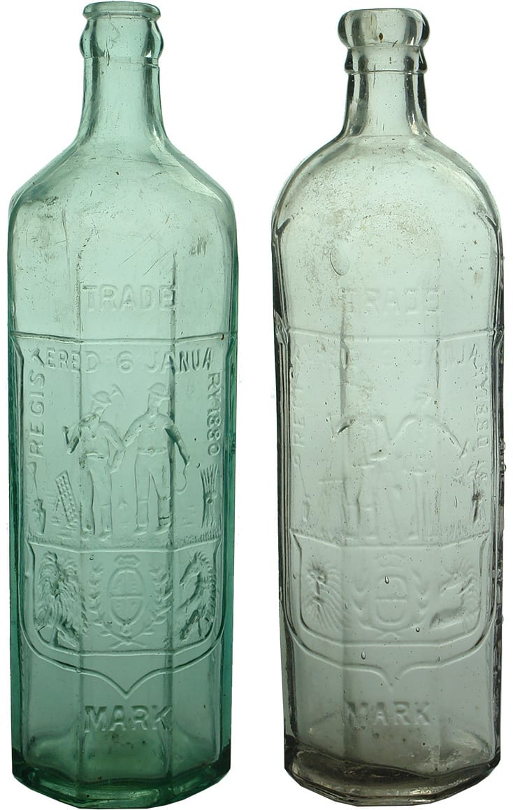 Antique Cordial Lime Lemon Antique Bottles