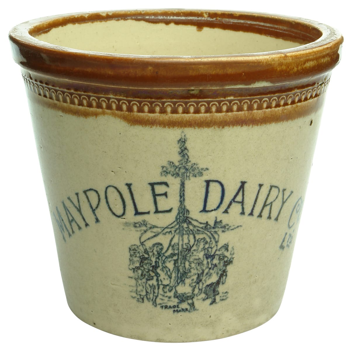 Maypole Dairy Stoneware Butter Crock