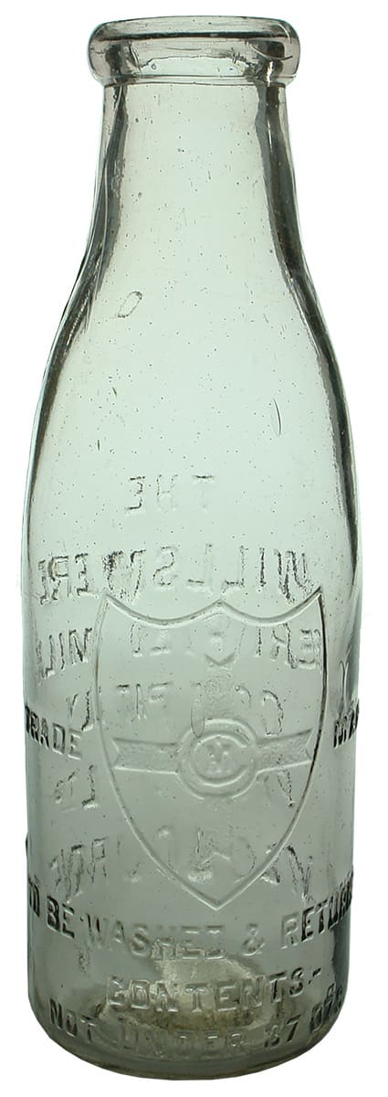 Wilsmere Certified Milk Melbourne Antique Bottle