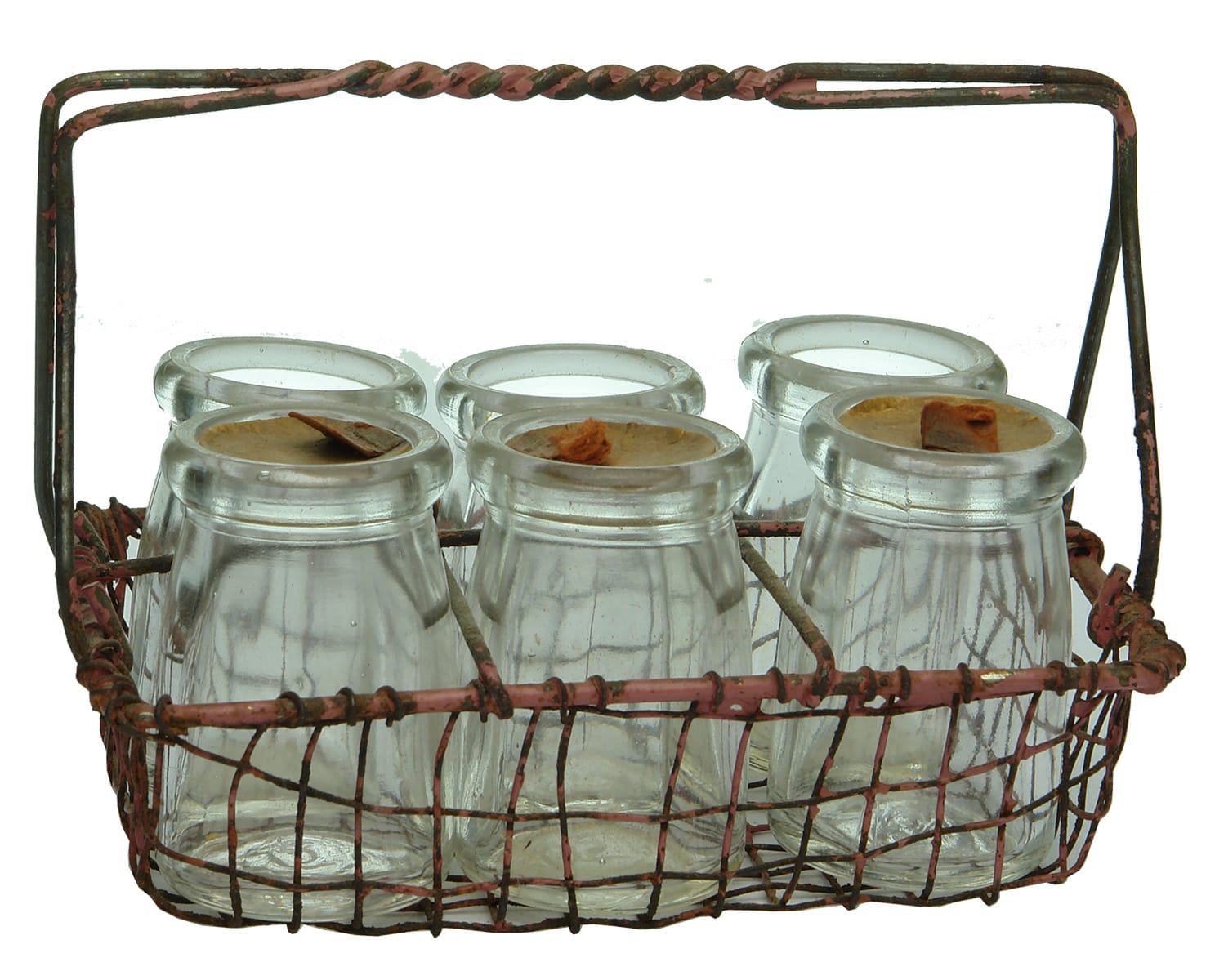 Sample Milk Bottles Wire Crate