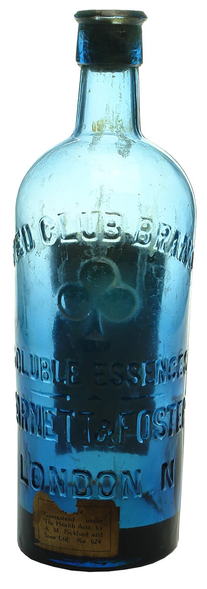 Red Club Brand Barnett Foster Essences Bottle