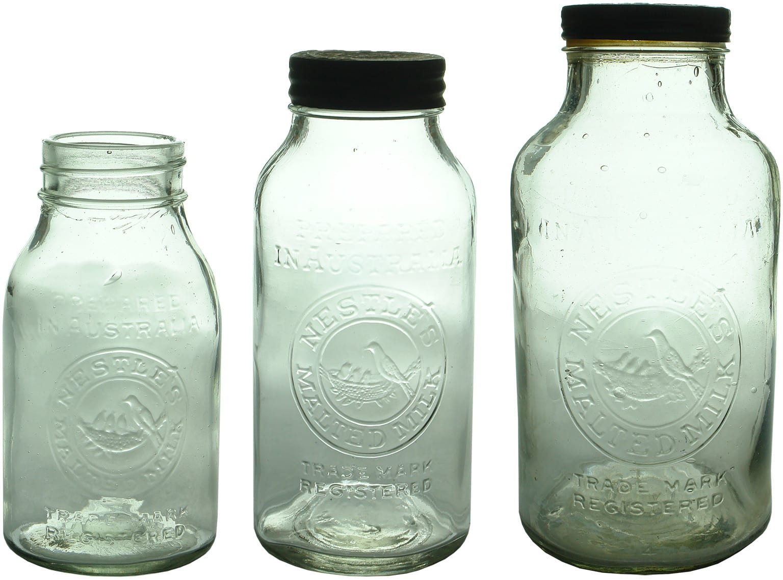 Nestles Malted Milk Vintage Jars