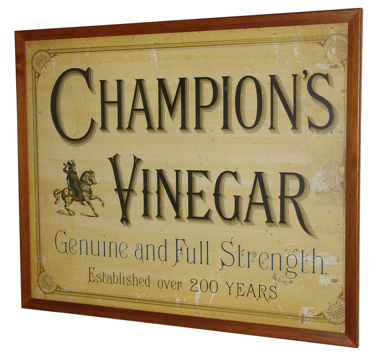 Champions Vinegar Antique Advertising Sign