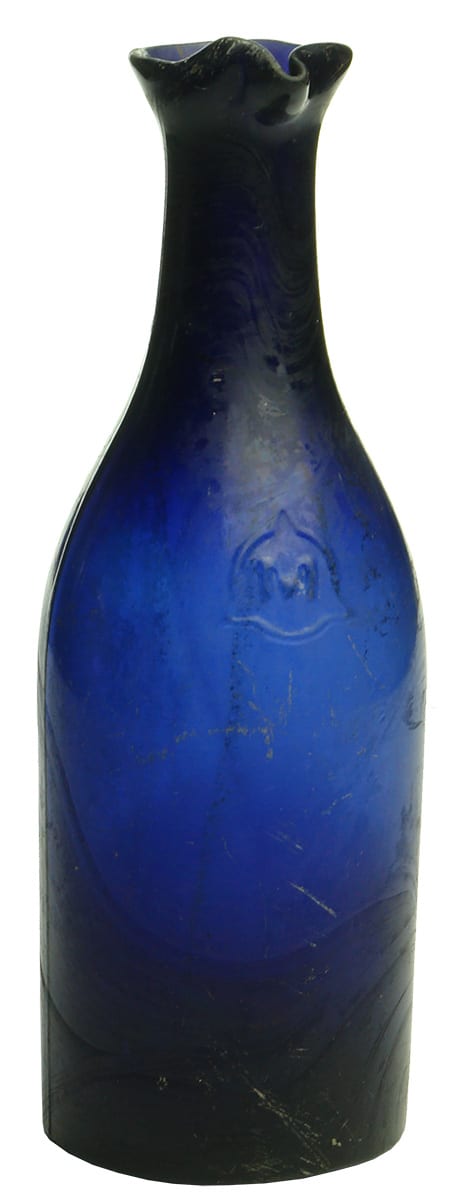 Mordan Cobalt blue Glass Ink Bottle