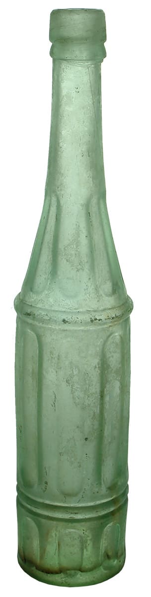 Indented Panel Antique Salad Oil Bottle