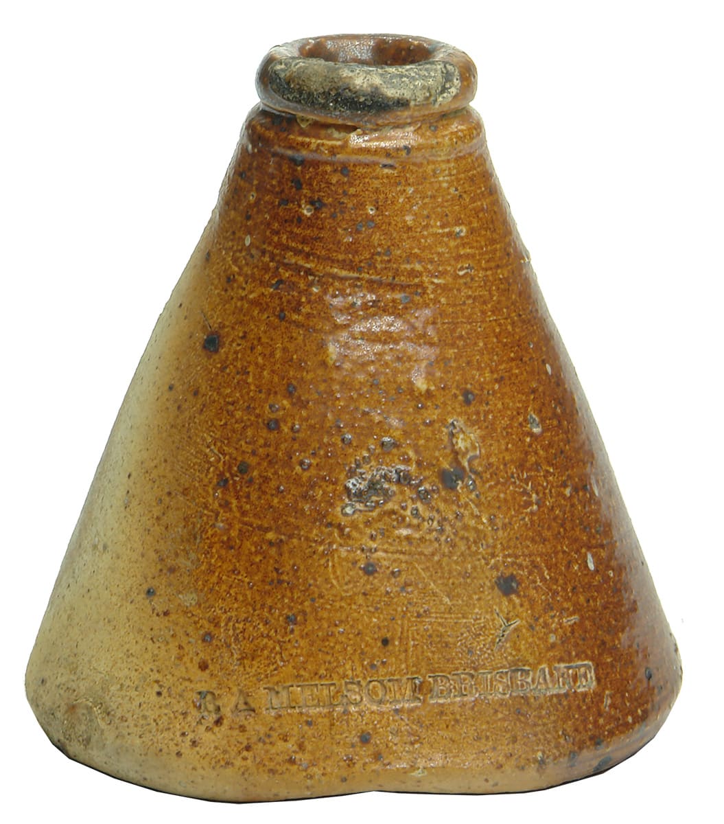 Melsom Brisbane Stoneware Cone Ink Bottle