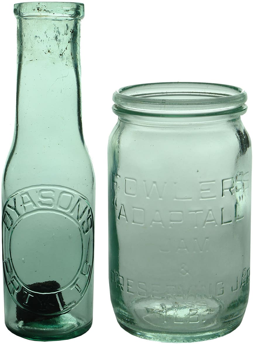 Antique Household Food Bottles