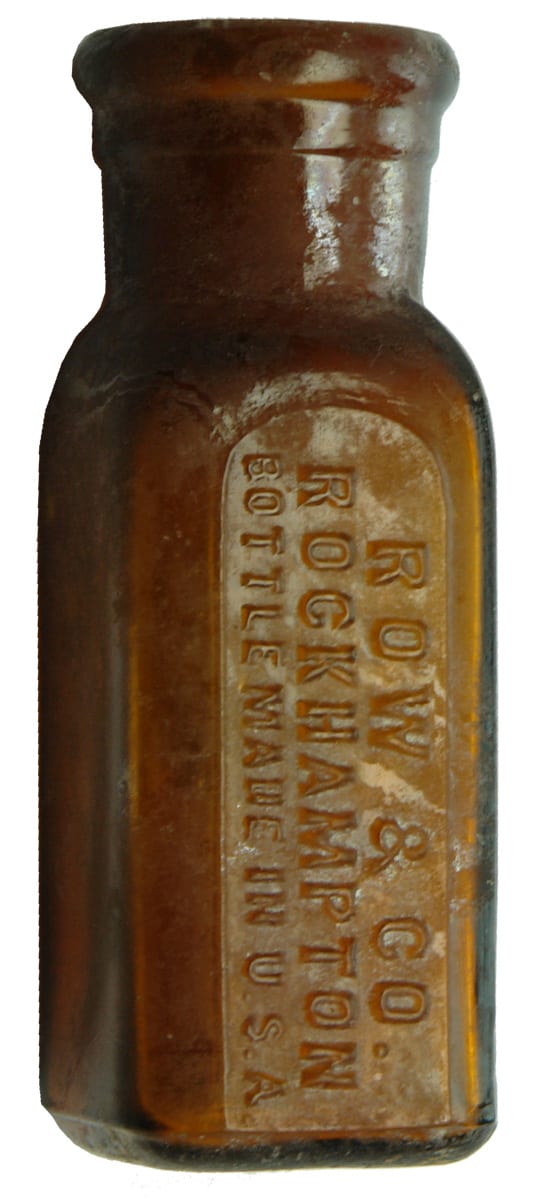 Row Rockhampton Amber Glass Bottle