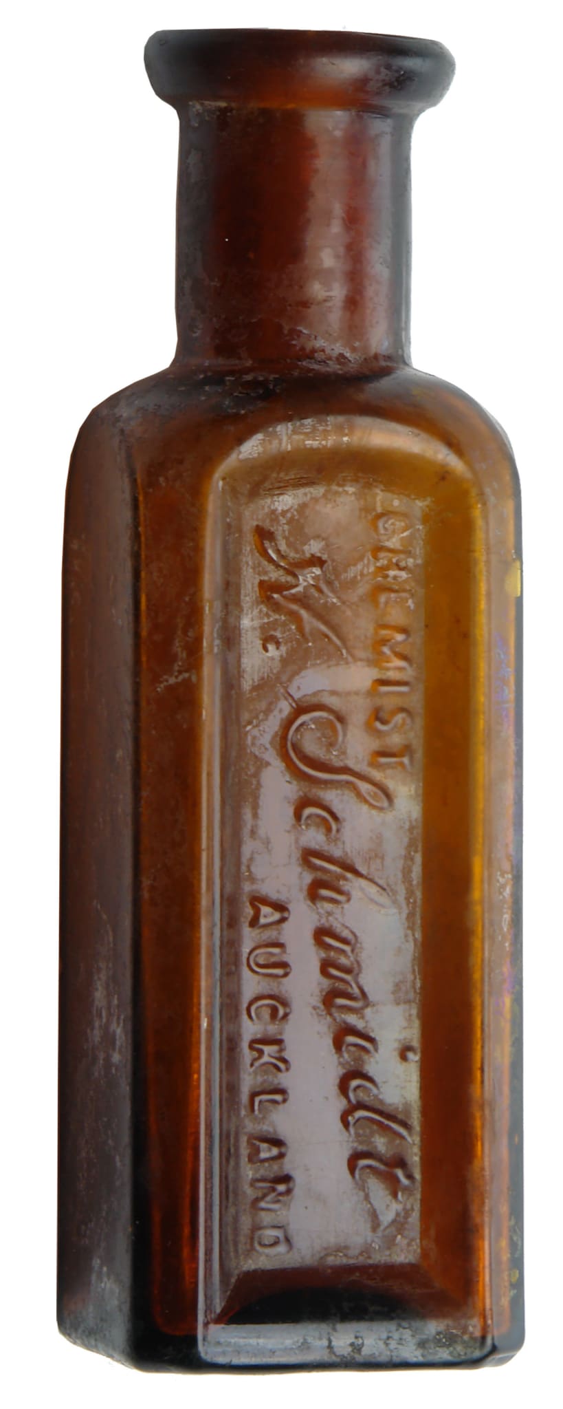 Schmidt Auckland Amber Glass Chemist Bottle