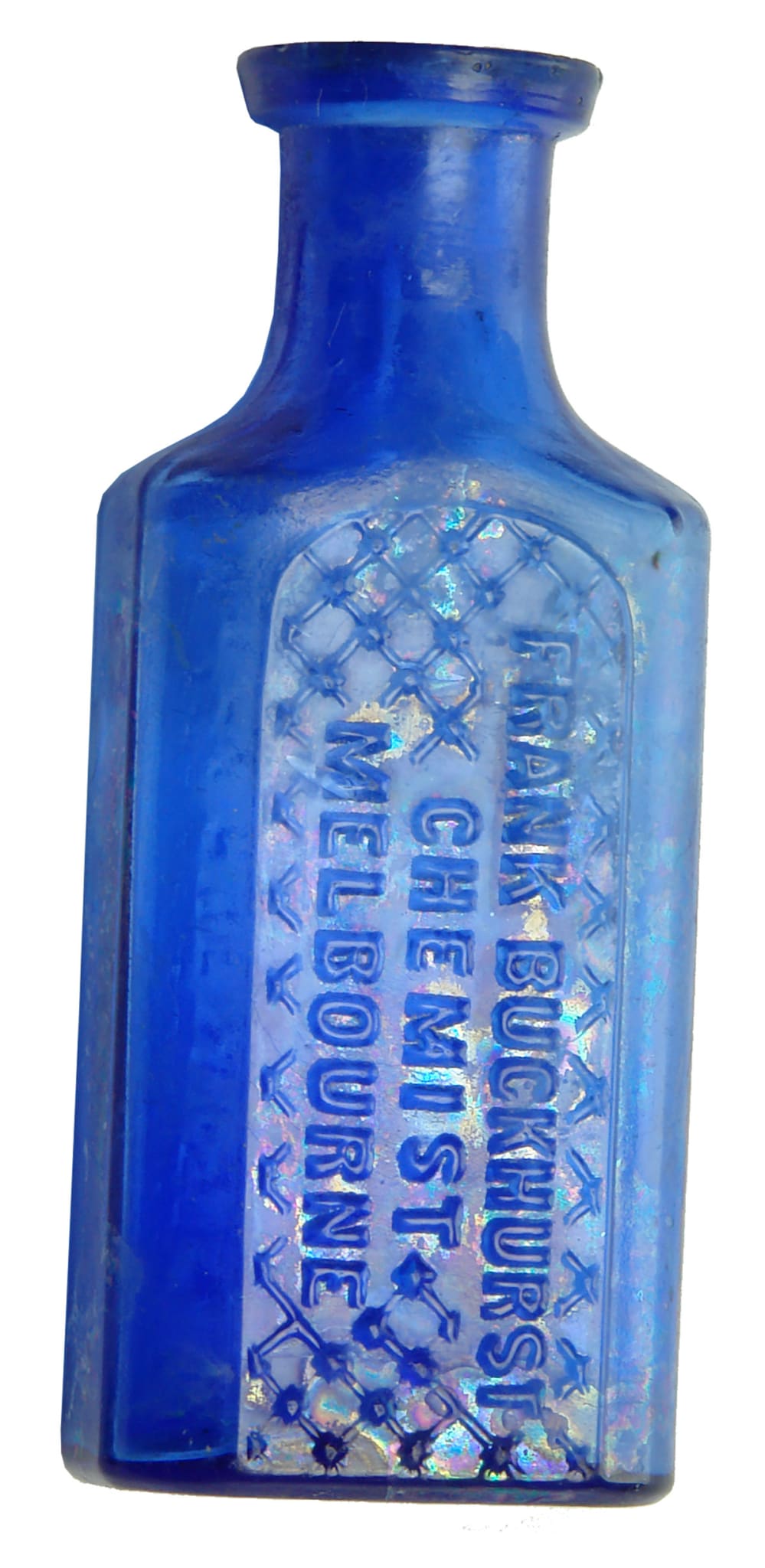 Frank Buckhurst Melbourne Cobalt Blue Chemist Poison Bottle