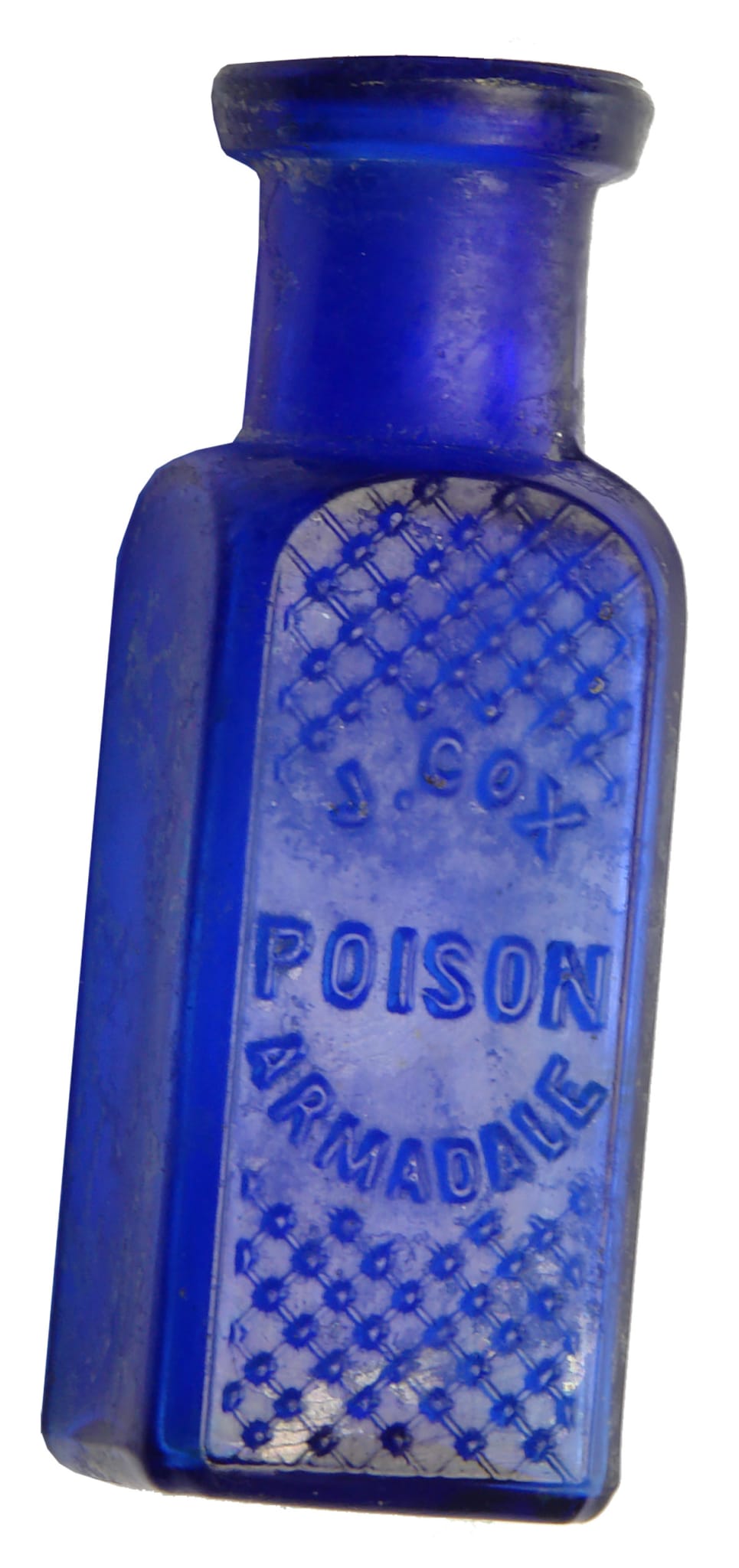 Cox Poison Armadale Blue Chemist Bottle