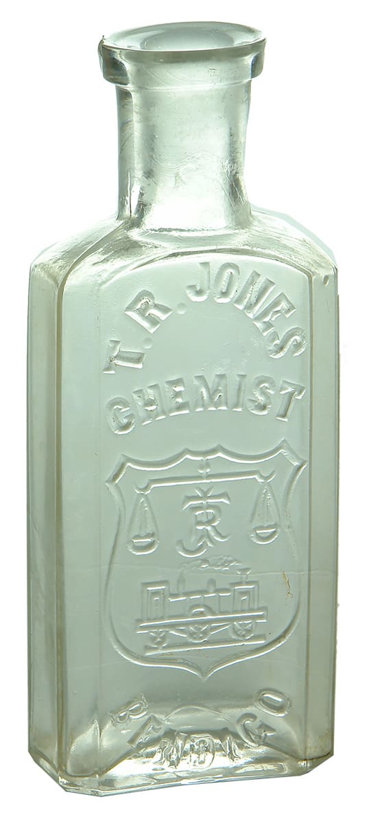 Jones Bendigo train Scales Chemist Bottle