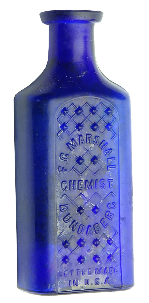 Marshall Bundaberg Poison Chemist Blue Bottle