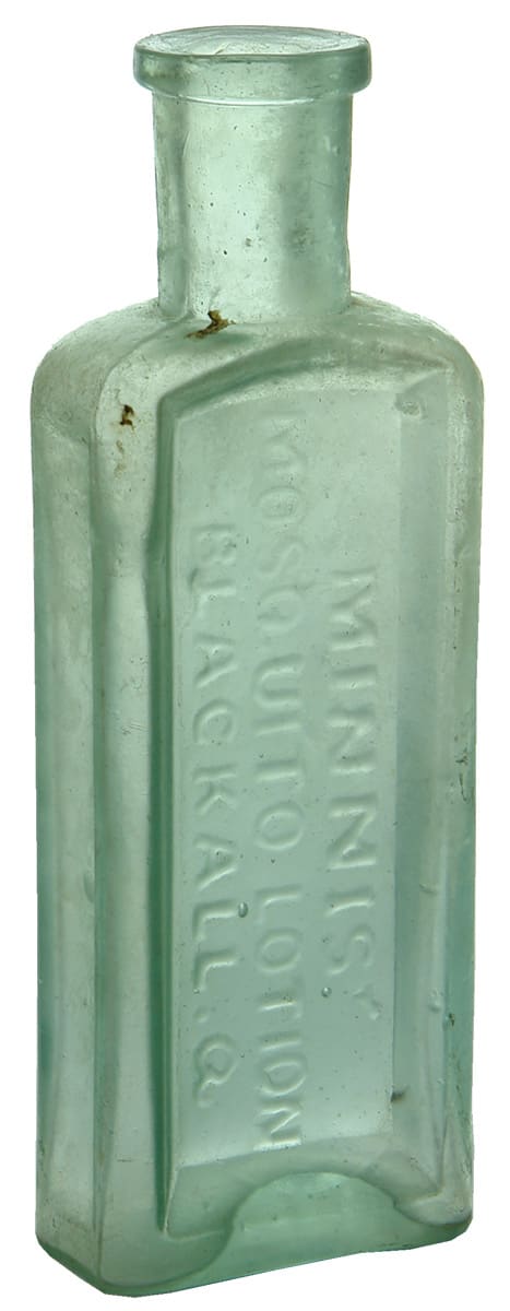 Minnis Mosquito Lotion Blackall Antique Bottle