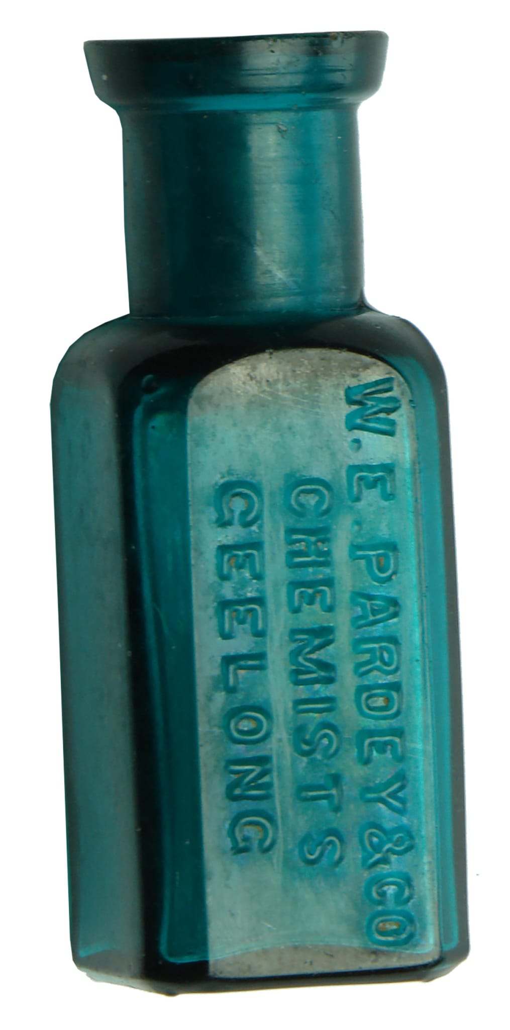 Pardey Chemists Geelong Green Glass Bottle