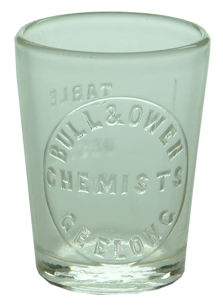 Bull Owen Geelong Antique Dose Cup Medicine Glass