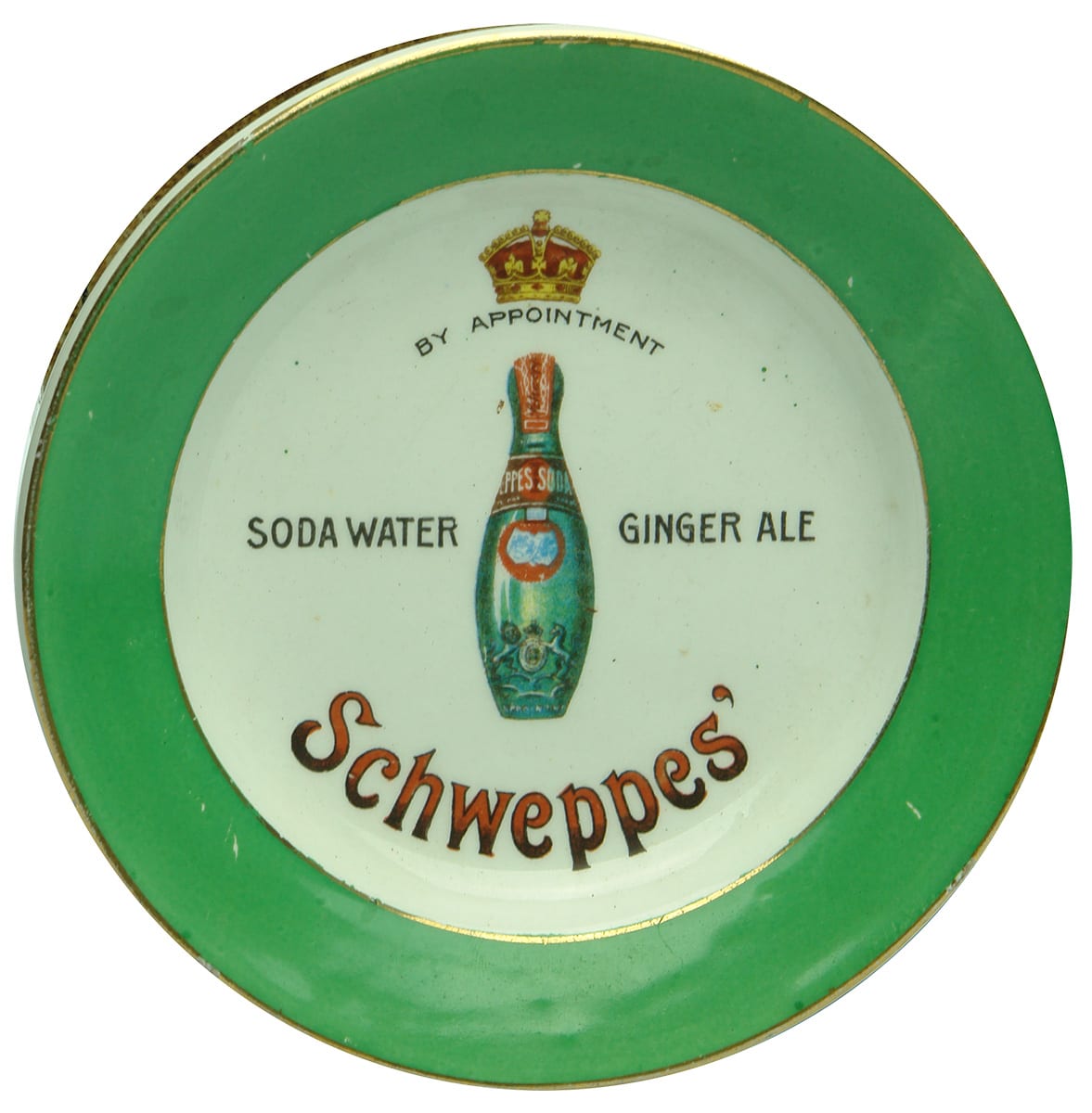 Schweppes Soda Water Ginger Ale Advertising Dish
