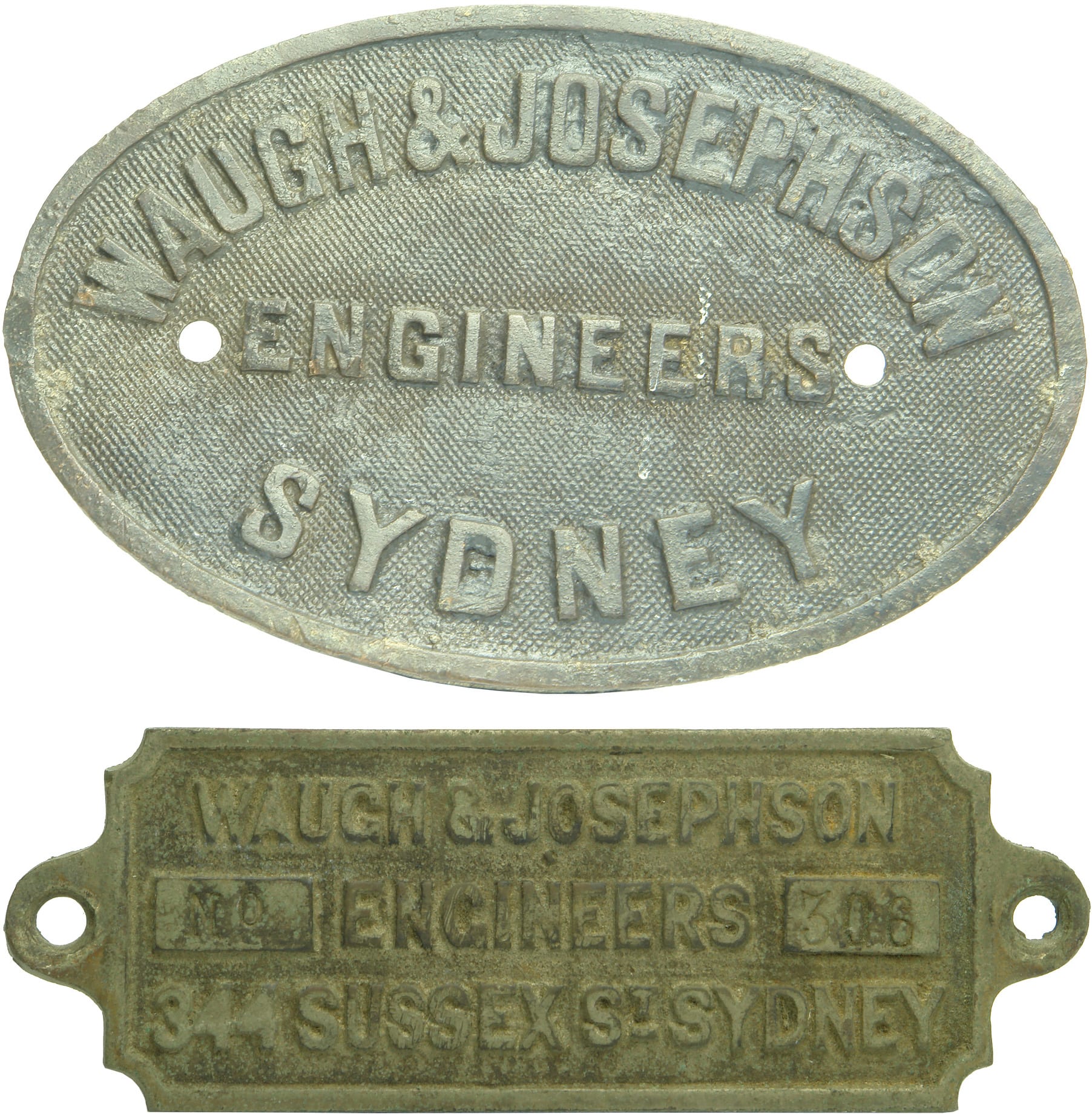 Waugh Josephson Sydney Metal Plaques