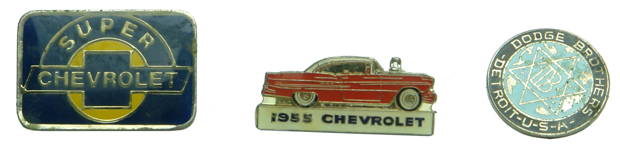 Chevrolet Dodge Enamel Badges