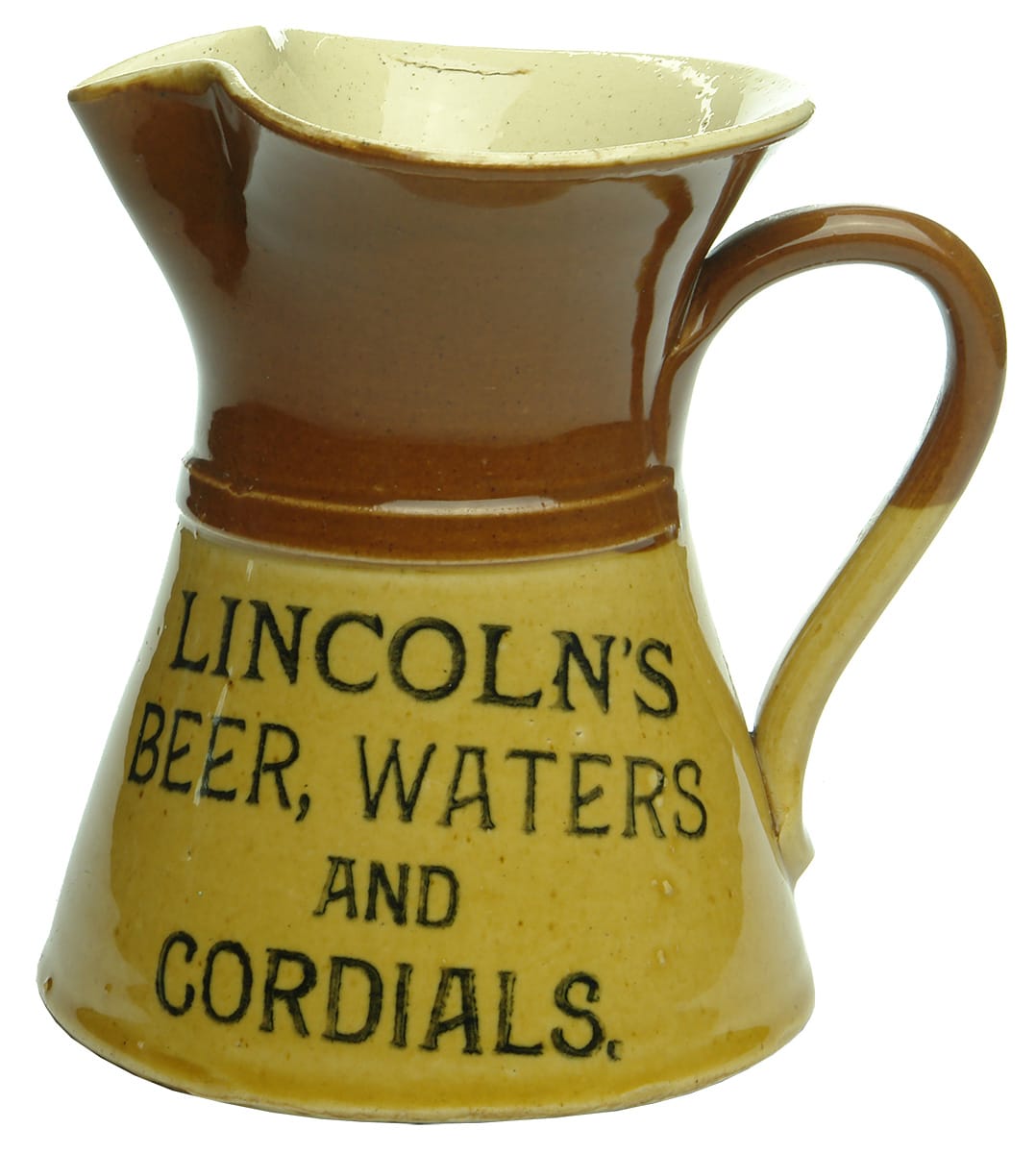 Lincoln's Beer Water Cordials Narrandera Advertising Water Jug