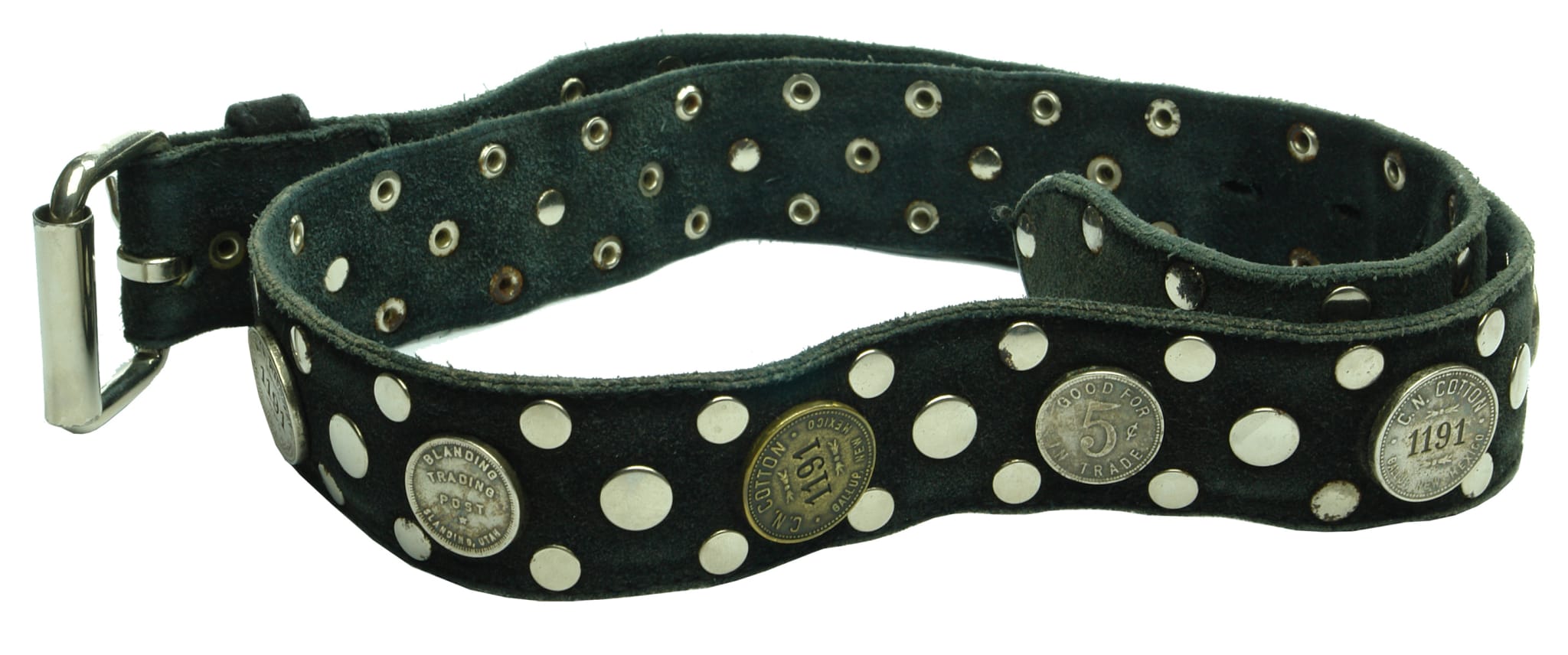 US Trade Tokens Studded Belt