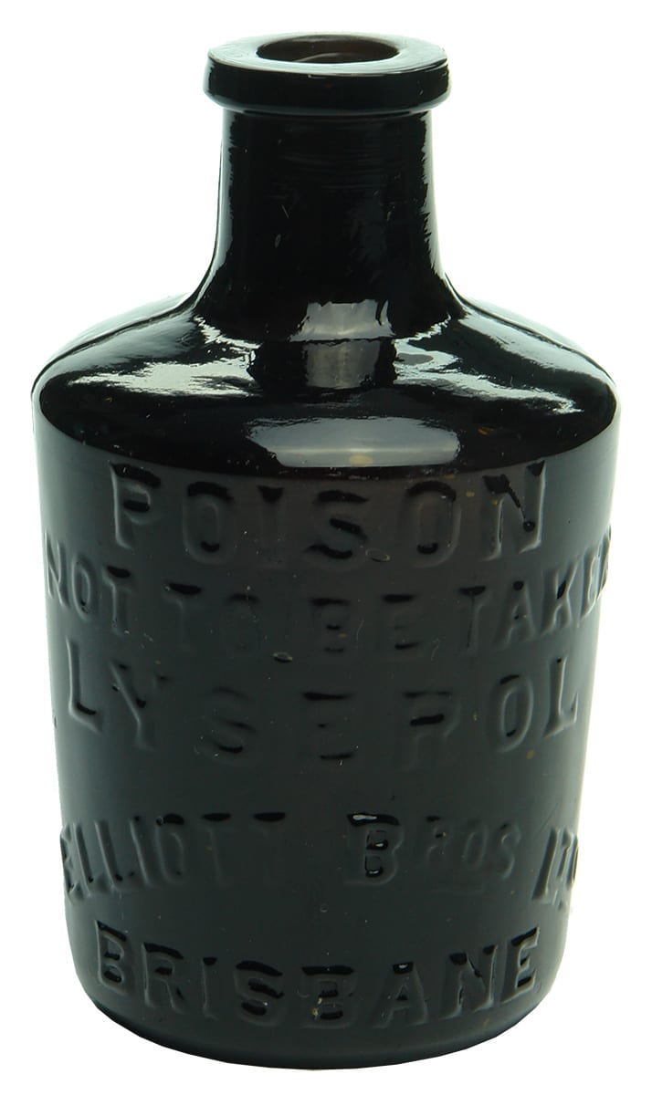 Lyserol Elliott Bros Brisbane Black Lysol Poison Bottle