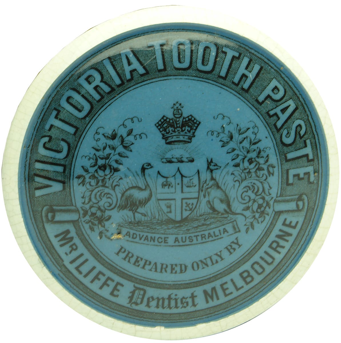 Victoria Tooth Paste Iliffe Dentist Melbourne Pot Lid