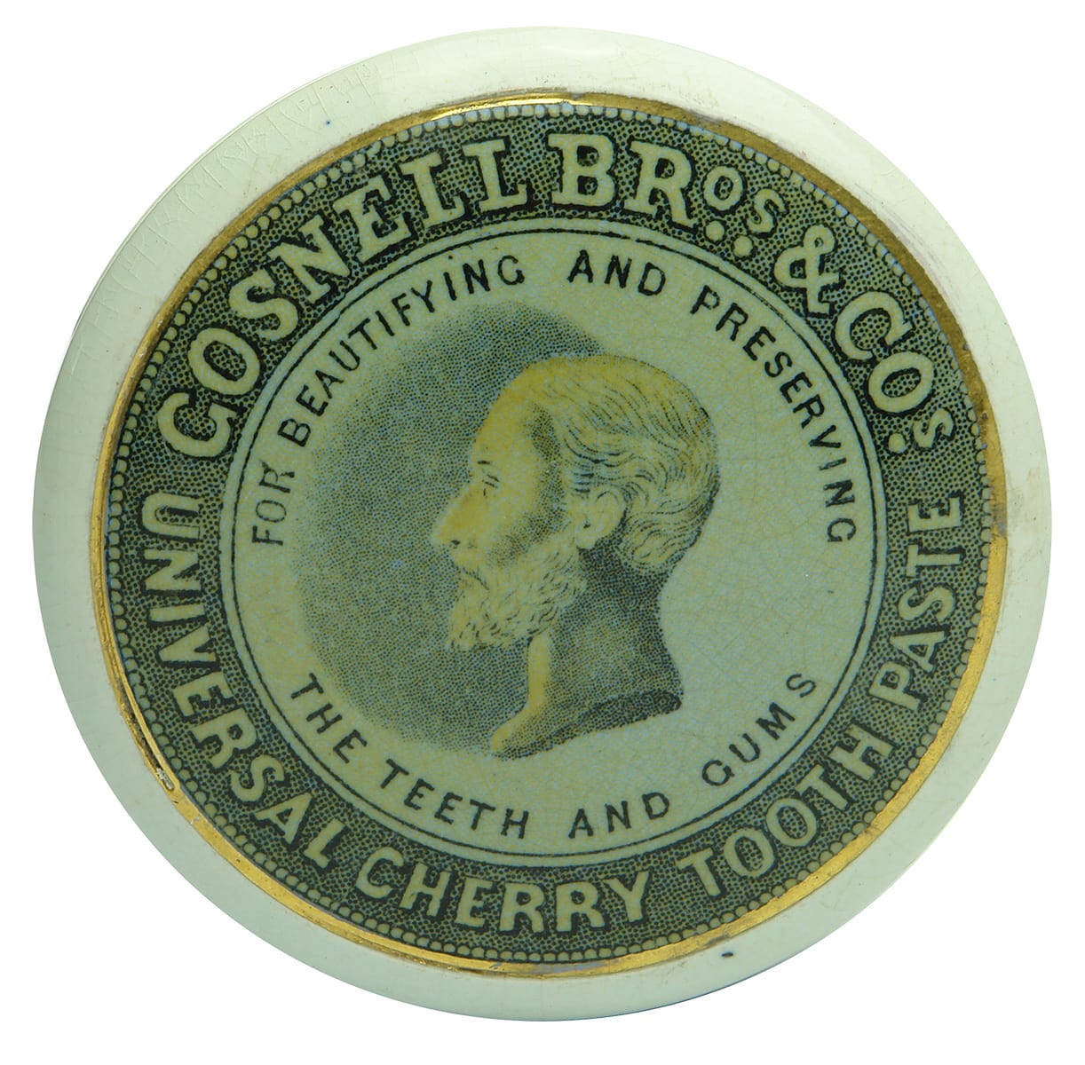 Gosnell Bros Kings Head Tooth Paste Pot Lid