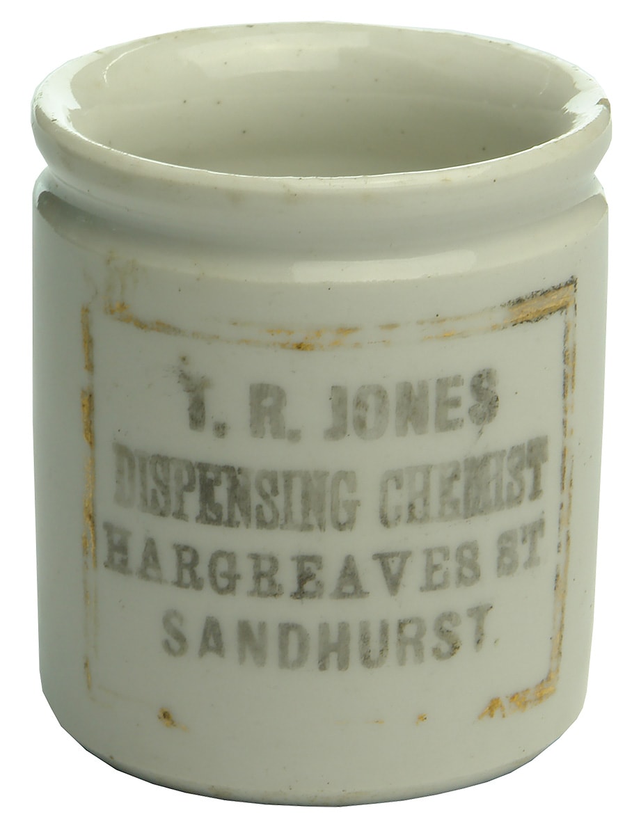 Jones Dispensing Chemist Hargreaves Sandhurst Pot