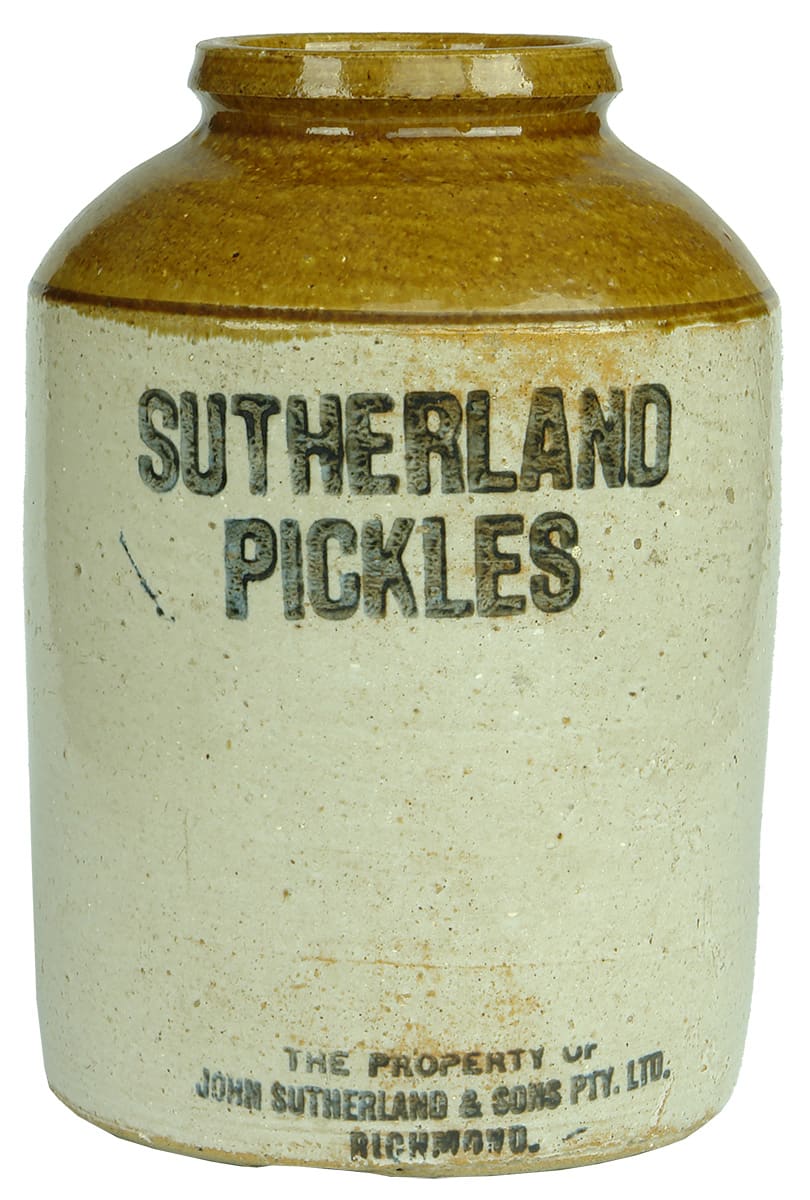 Sutherland Pickles Richmond Stoneware Jar