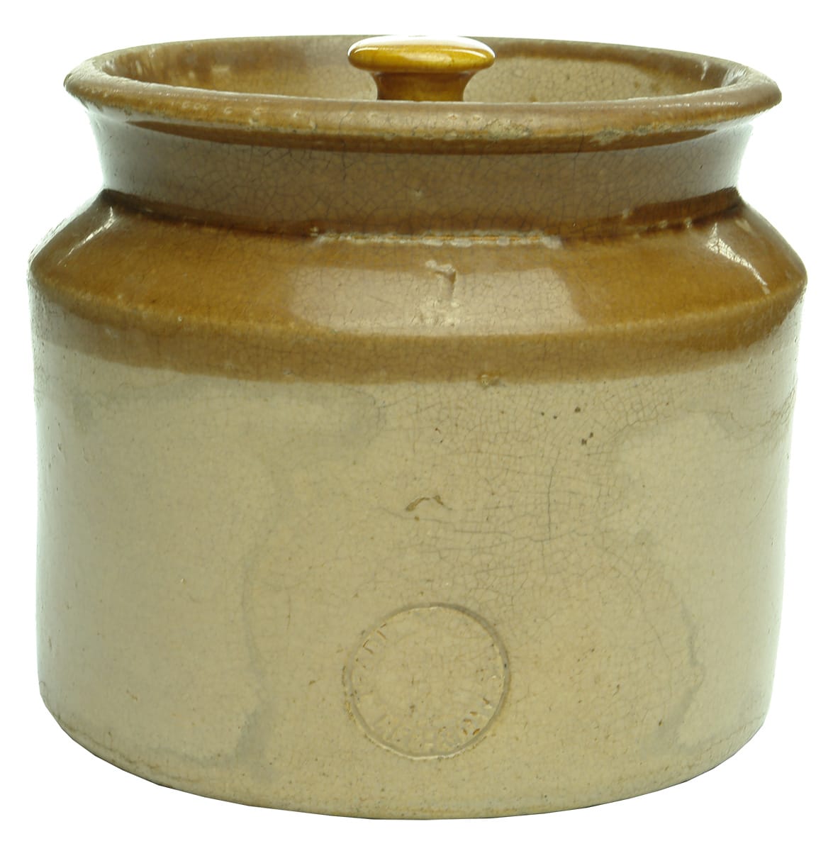 Lithgow Pottery Kangaroo Stoneware Jar