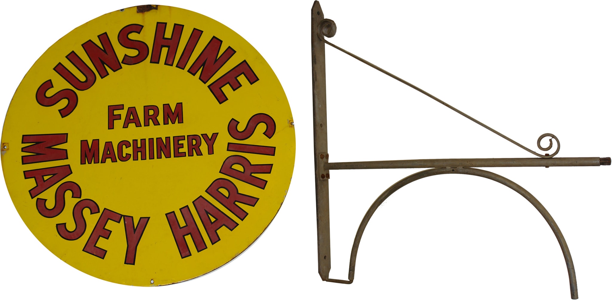 Sunshine Farm Machinery Massey Harris Enamel Sign