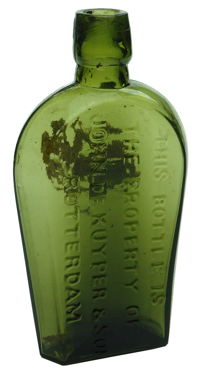 John De Kuyper Rotterdam Flask Gin Bottle