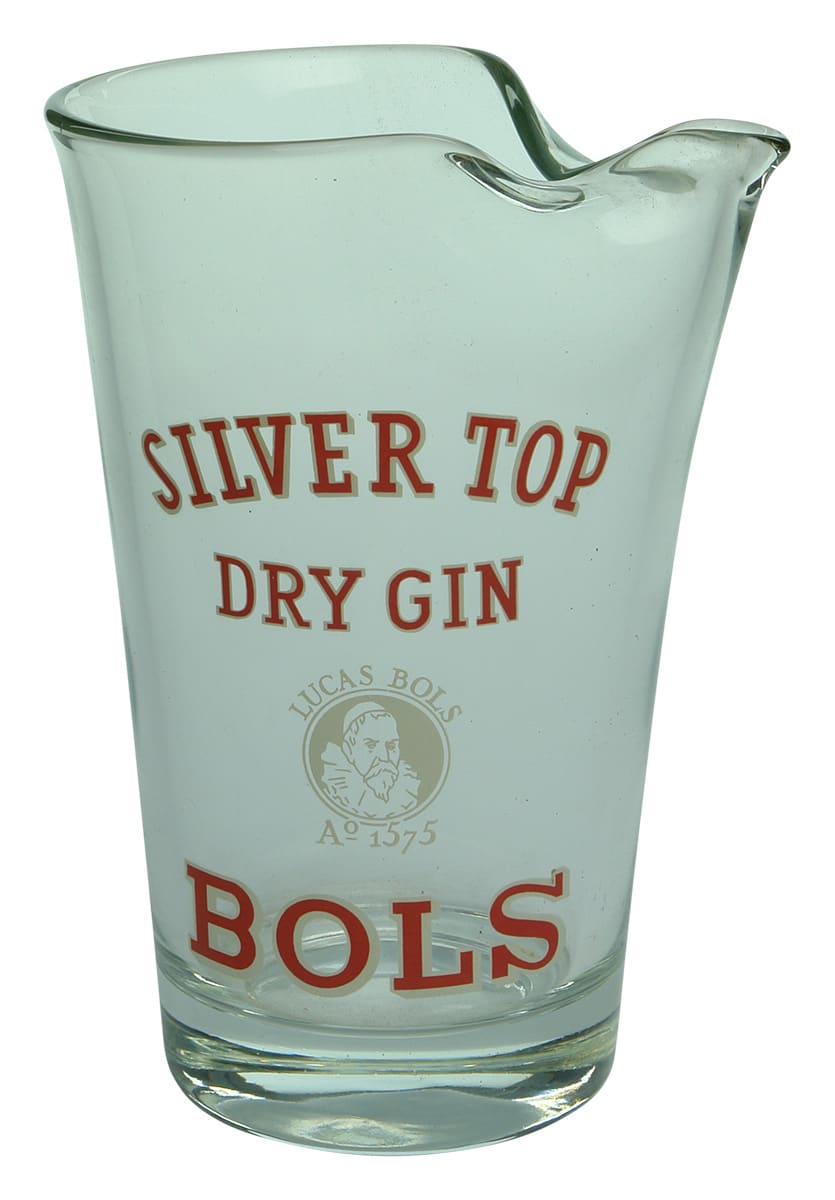 Silver Top Bols Dry Gin Jug