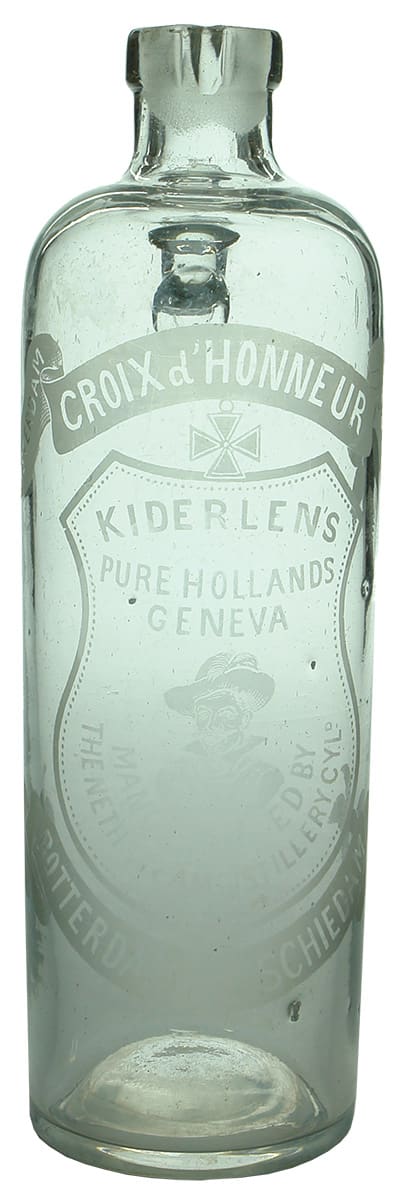 Kiderlen's Croix d'Honneur Antique Gin Bottle