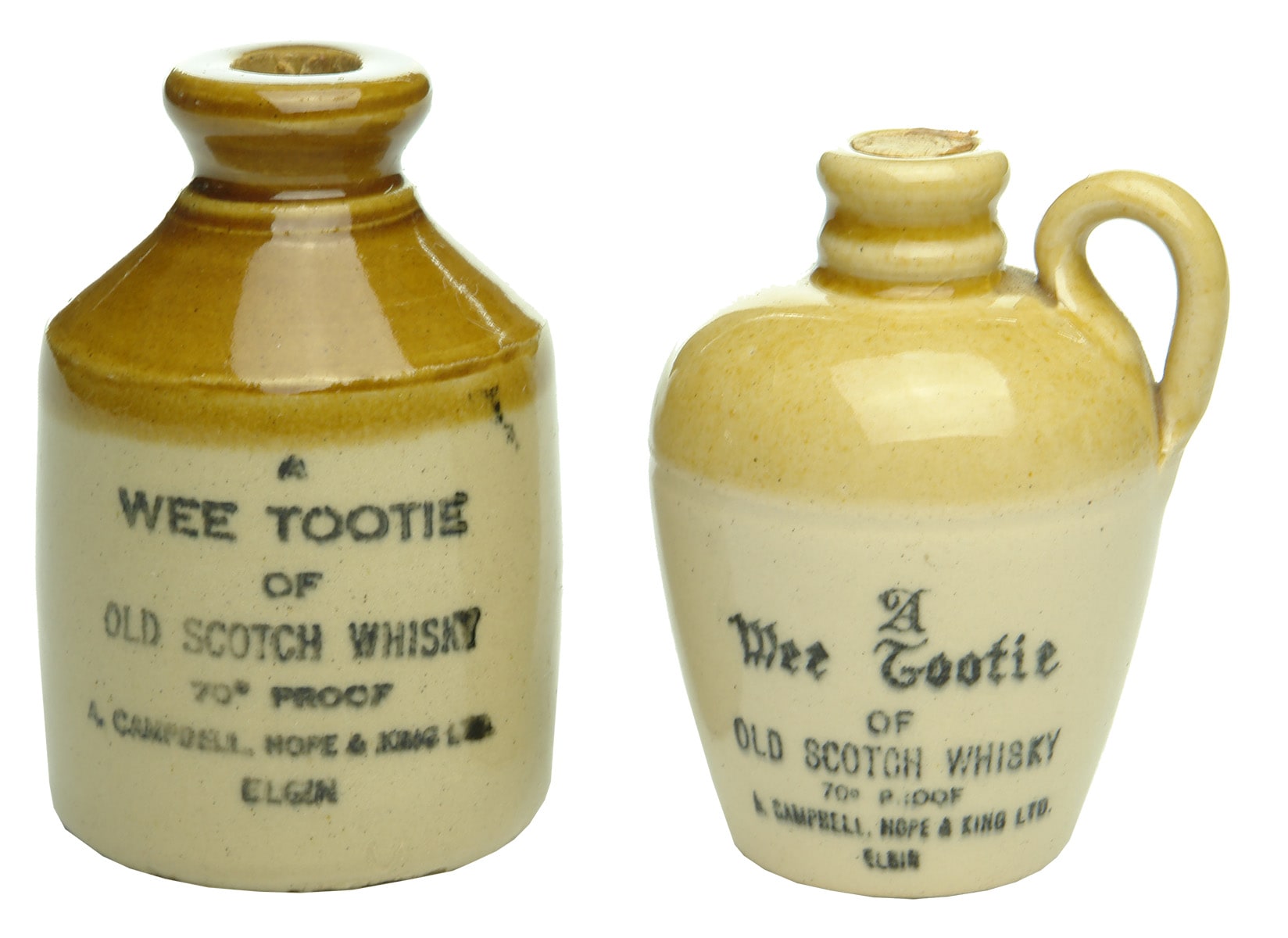 Sample Stoneware Whisky Jugs