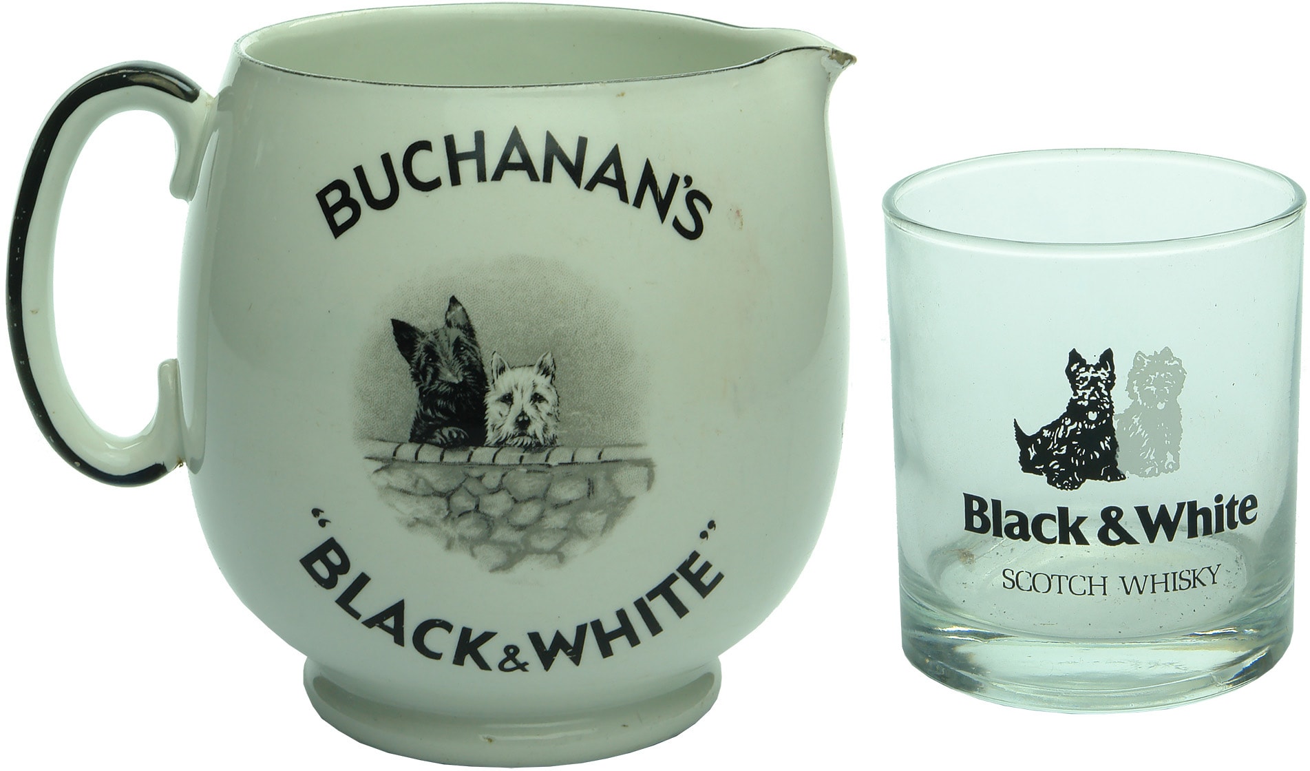 Buchanan's Whisky Advertising Jug Glass
