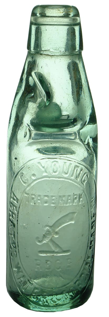 Young Scimitar Kookynie Antique Codd Marble Bottle